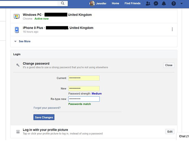 Facebook Password Change: How to Change your Facebook Profile