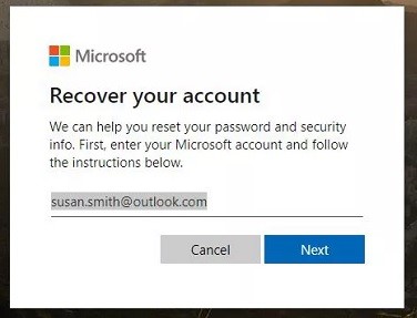 Reset a forgotten Microsoft account password - Microsoft Support